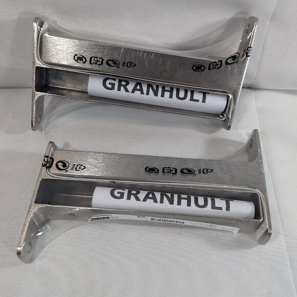 SET of 2 IKEA Granhult Shelf Brackets 7-3/4" x 4-3/4" 504.305.35 Nickle SEALED - Picture 8 of 8